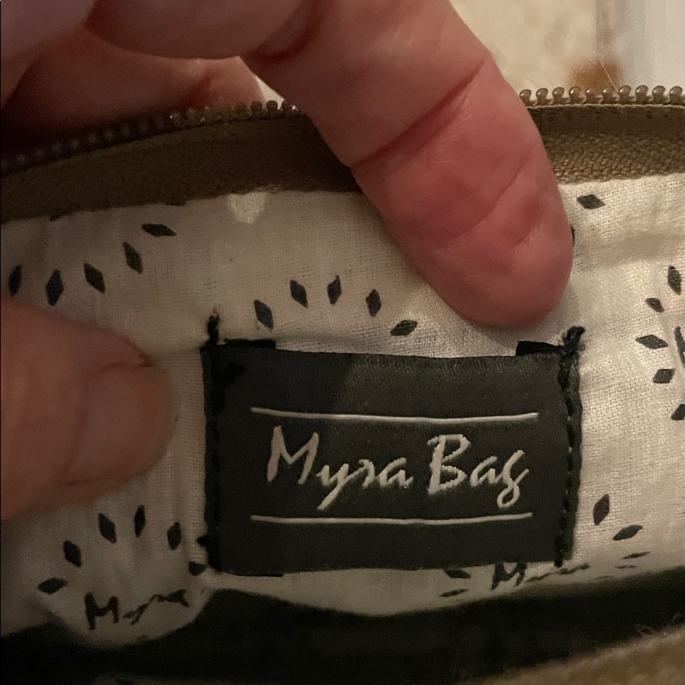 Patchwork Cowhide Myra Bag Wristlet And Wallet Set - image 4